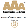 Vizija računovodstvo Gold AAA nagrada